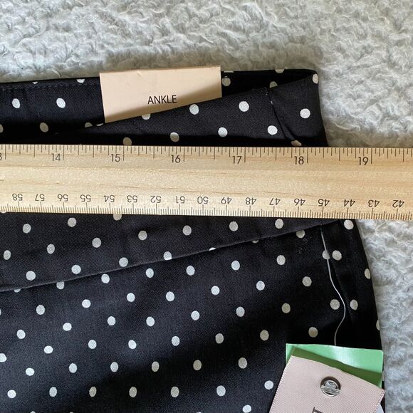 NWT Philosophy Ankle Pants Women's Size PXL Polka Dot Black Pull on Stretch - Picture 5 of 11